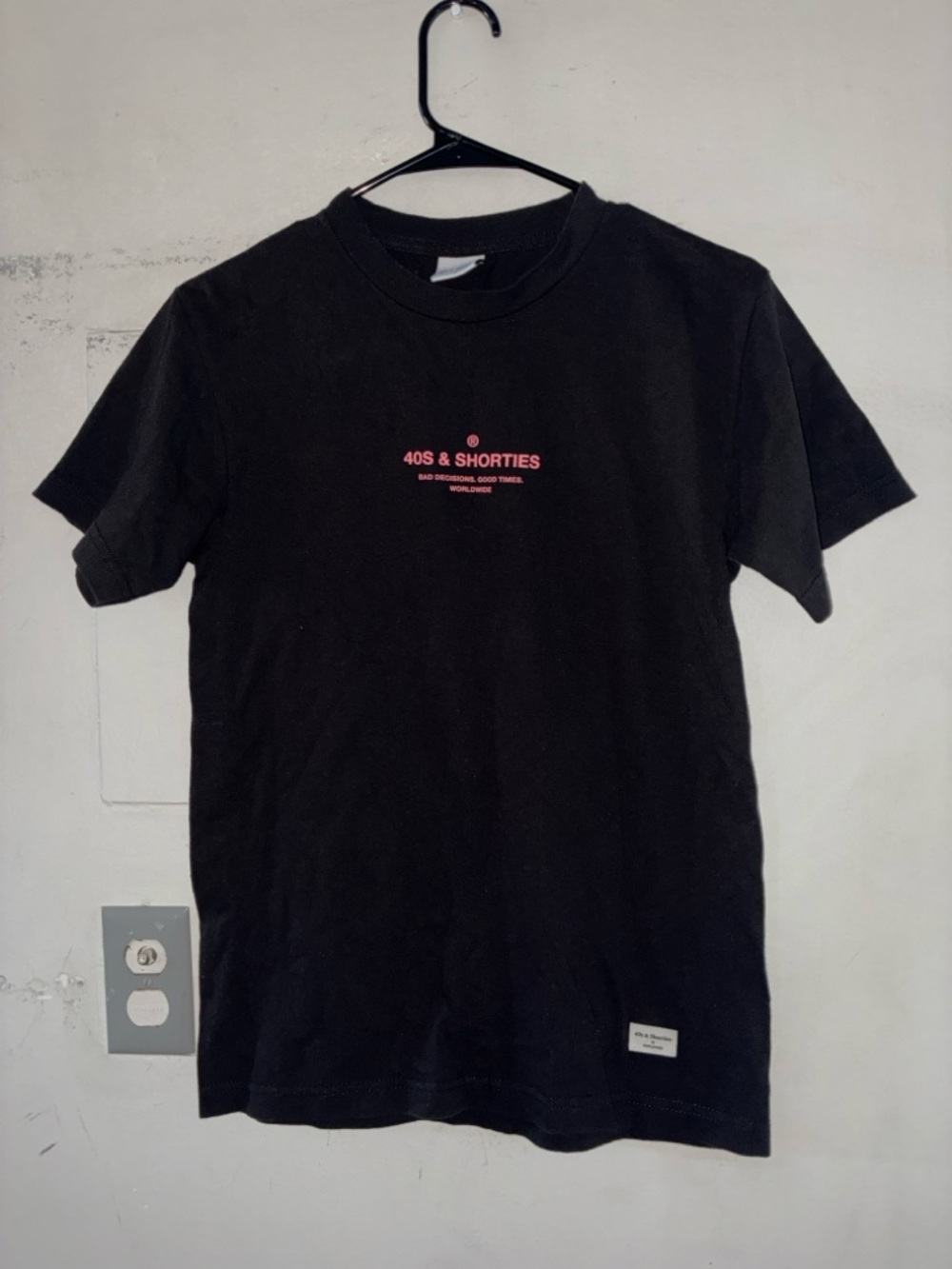 40s & Shorties Black Graphic Tee Size Small Streetwear